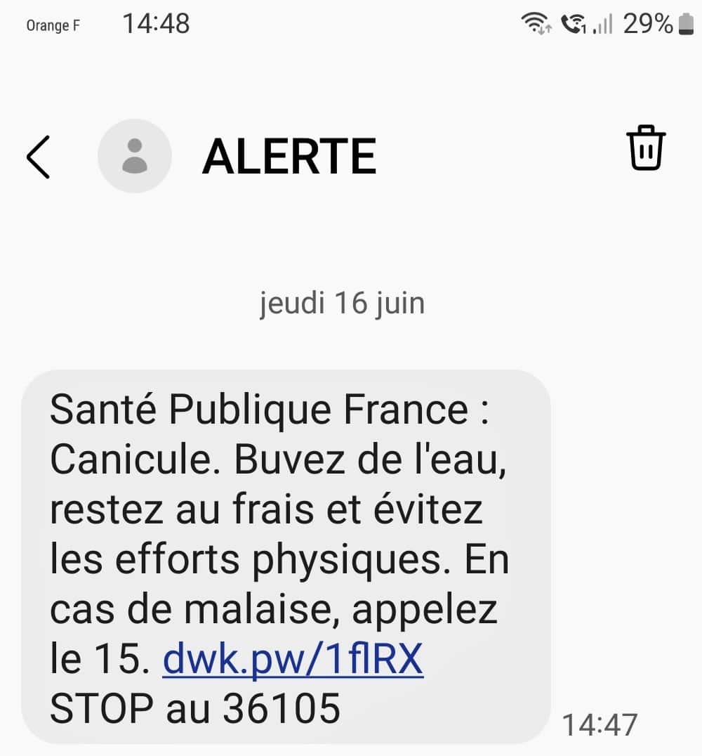 FR-AMERT alerte par SMS